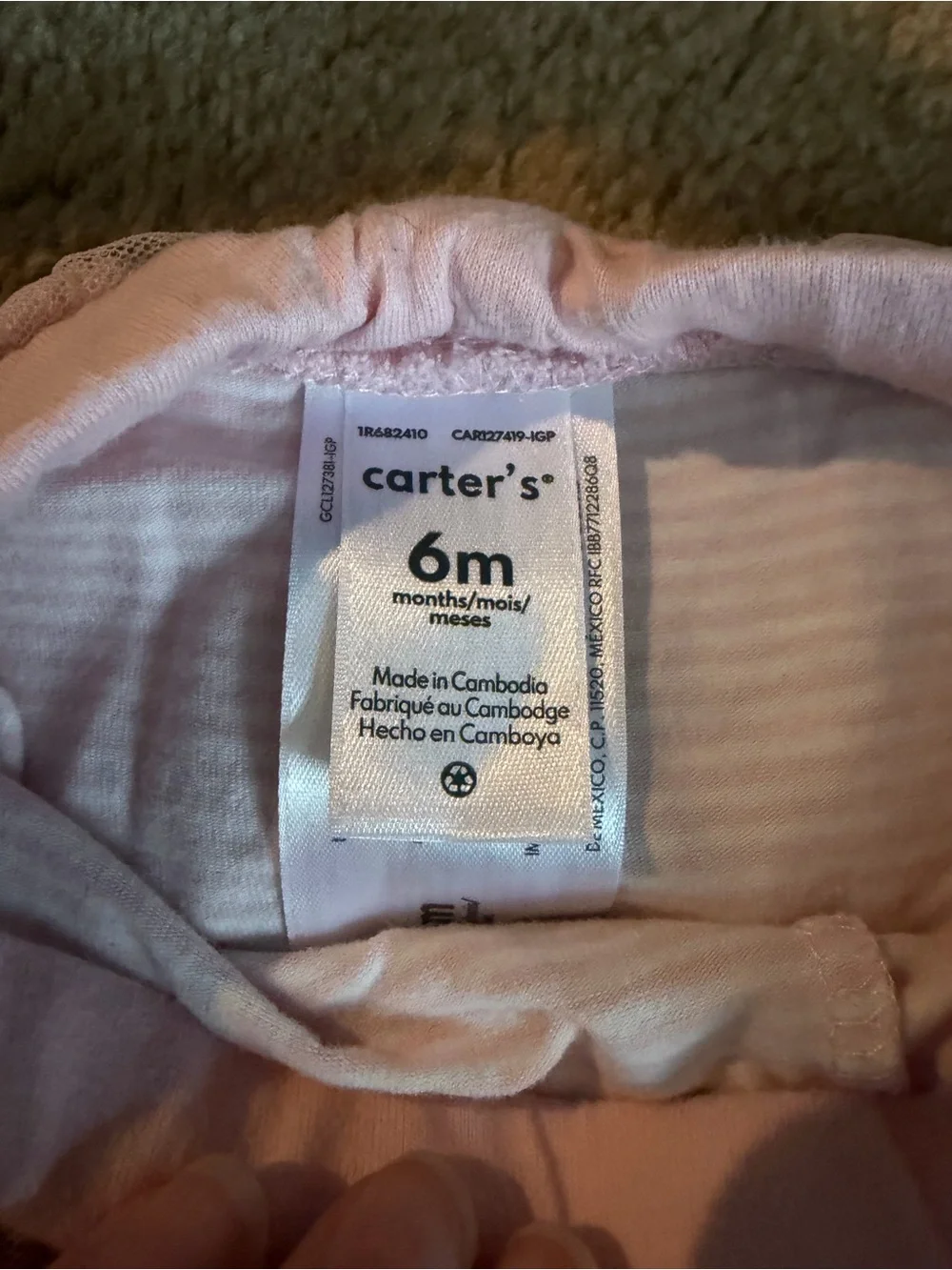 Carter's Light Pink Tutu Leggings